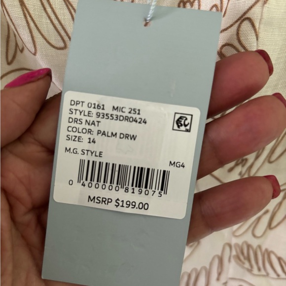 ANTONIO MELANI cream and tan Print Mini Dress - Picture 3 of 12